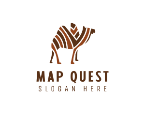 Mosaic Stripe Camel logo design