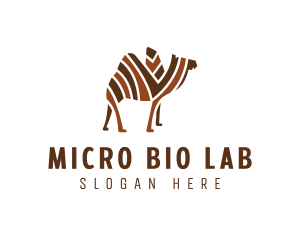 Mosaic Stripe Camel logo design