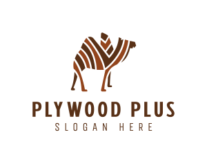 Mosaic Stripe Camel logo design