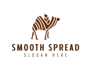 Mosaic Stripe Camel logo design