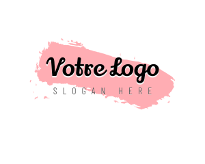 Cosmetics - Cosmetics Smudge Paintbrush logo design