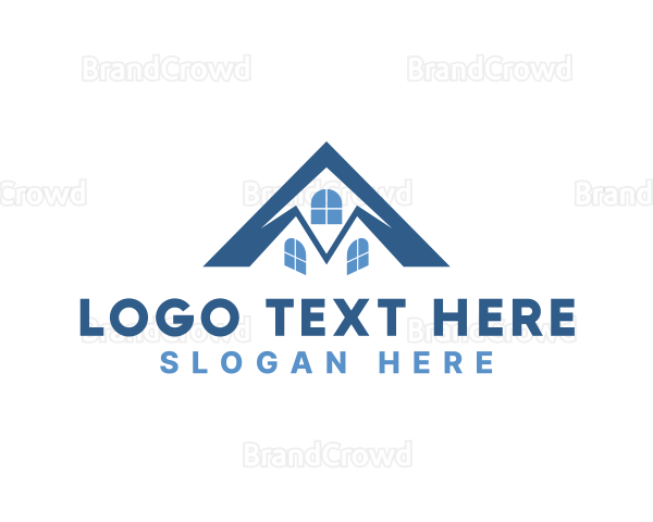 Home Improvement Roofing Logo 