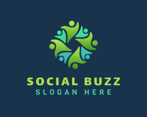 Social Group People logo design