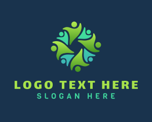 Togetherness - Social Group People logo design