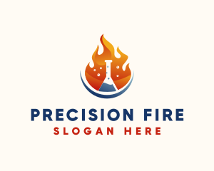 Fire Science Laboratory  logo design