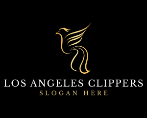 Elegant Golden Bird Logo