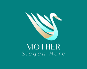 Elegant Gradient Swan Logo