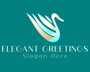 Elegant Gradient Swan logo design