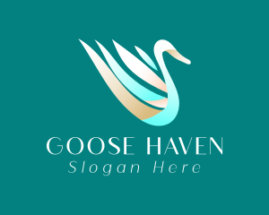 Elegant Gradient Swan logo design