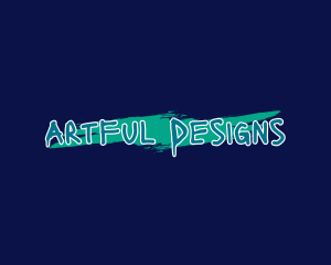 Street Art Lettering Wordmark logo design