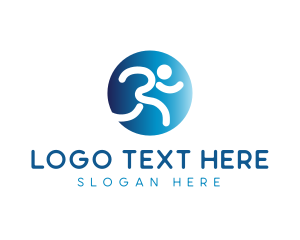 Triathlete - Runner Athlete Coaching logo design