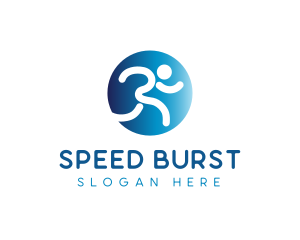 Sprinting - Runner Athlete Coaching logo design