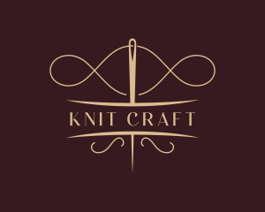 Needlecraft Knitting Sew logo design