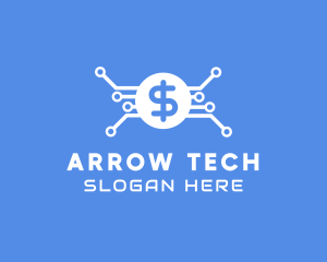 Dollar Currency Technology logo design