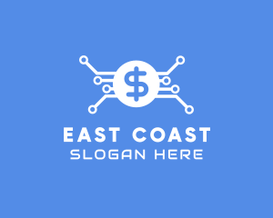 Dollar Currency Technology logo design