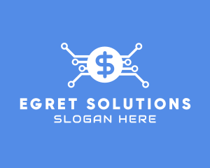 Dollar Currency Technology logo design