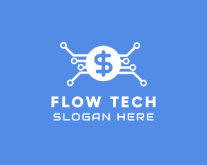 Dollar Currency Technology logo design