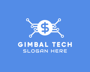 Dollar Currency Technology logo design