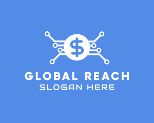 Dollar Currency Technology logo design