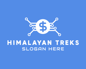 Dollar Currency Technology logo design