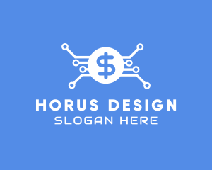 Dollar Currency Technology logo design