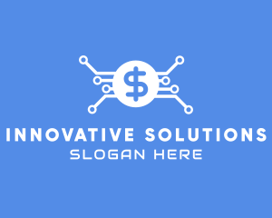 Dollar Currency Technology logo design