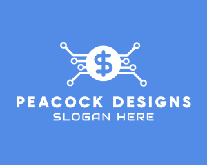 Dollar Currency Technology logo design