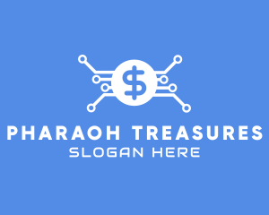 Dollar Currency Technology logo design