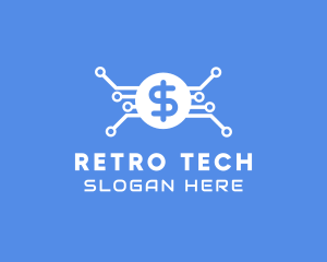 Dollar Currency Technology logo design