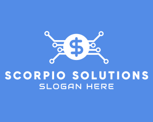 Dollar Currency Technology logo design