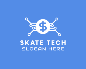 Dollar Currency Technology logo design