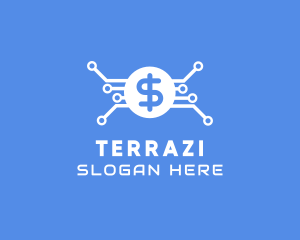 Dollar Currency Technology logo design