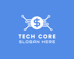 Dollar Currency Technology logo design