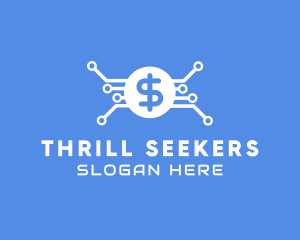 Dollar Currency Technology logo design