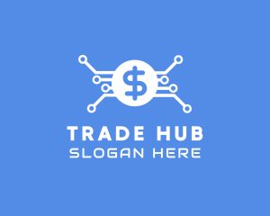 Exchange - Dollar Currency Technology logo design