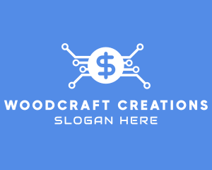 Dollar Currency Technology logo design