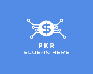 Dollar Currency Technology logo design