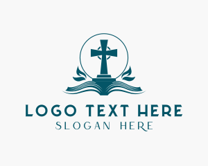 Gospel - Holy Cross Bible logo design