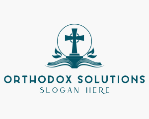 Orthodox - Holy Cross Bible logo design