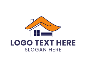 Home Care - House Hand Roof logo design