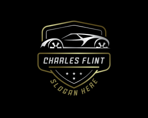 Racing Car Vehicle Logo