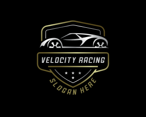 Racing Car Vehicle logo design