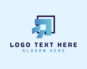 Gradient - Box Logistics Shipment logo design