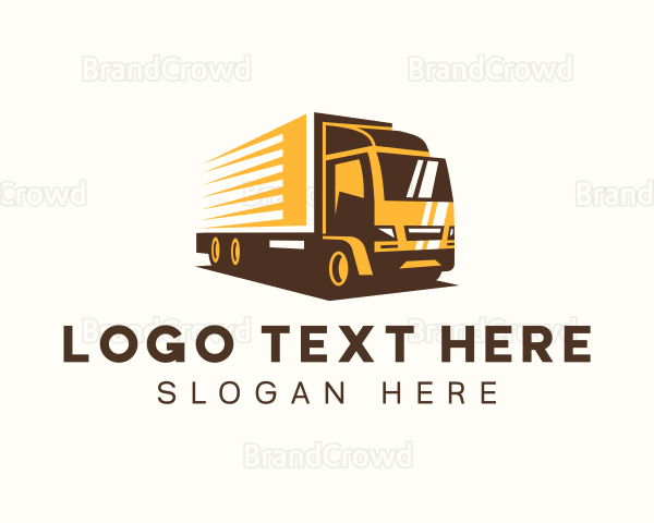 Forwarding Truck Vehicle Logo