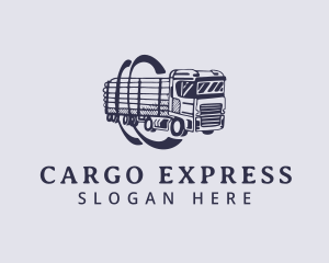 Haulage - Truck Cargo Haulage logo design