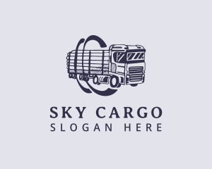 Truck Cargo Haulage logo design