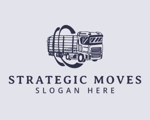 Truck Cargo Haulage logo design