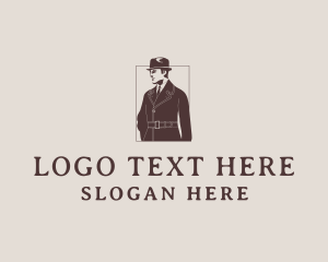 Grooming - Dapper Gentleman Retro logo design