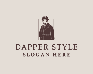 Dapper Gentleman Retro logo design