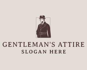 Dapper Gentleman Retro logo design